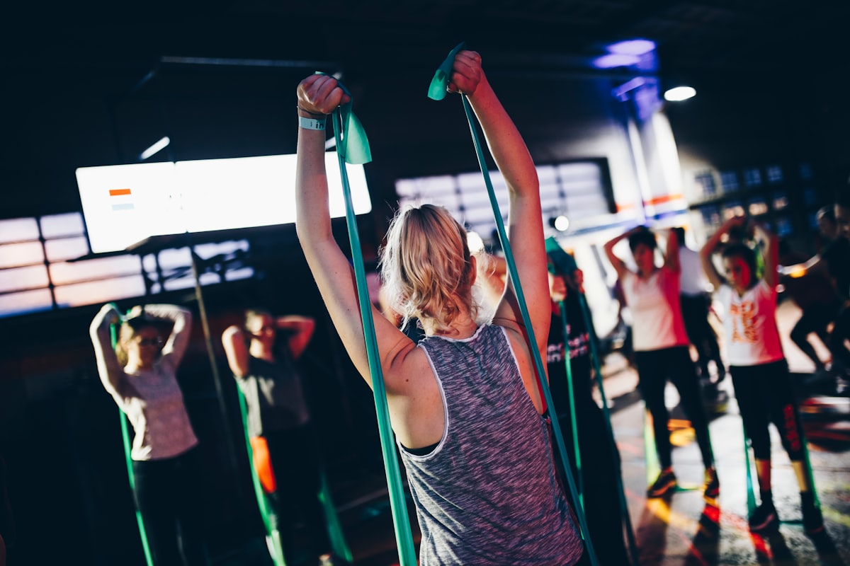 Gentle stretching class for mobility